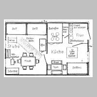 056-0031 Grundriss der kleinen Wohnung im grauen Haus, die die Familie Spauschus bewohnt hat..jpg